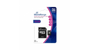 MEMORY MICRO SDHC 16GB C10/W/ADAPTER MR958 MEDIARANGE