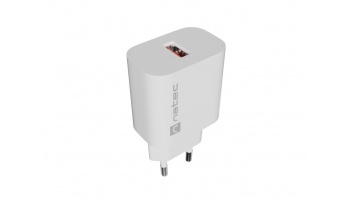 Natec Ribera USB Charger 1X USB-A 18W, White