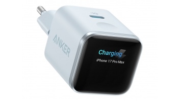 Anker Nano Charger 45W, Smart Display, Blue | Anker