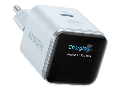 Anker Nano Charger 45W, Smart Display, Blue | Anker