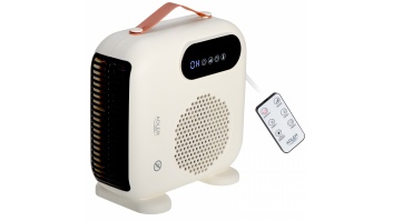 Adler LED Fan Heater with Remote Control | AD 7756 | Fan heater | 2000 W | Beige | IPX0
