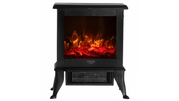 Adler Electric Fireplace | AD 7754 | Ceramic | 1800 W | Number of power levels 2 | Black