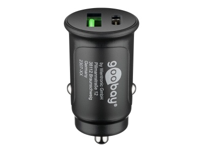 Goobay 59521 27 W Power Delivery Dual-USB Auto Fast Charger USB-C PD