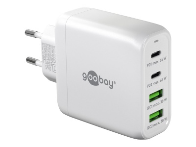 Goobay 64818 68 W USB-C PD GaN Multiport Fast Charger, White