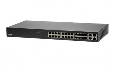 Switch|AXIS|Rack 1U|24x10Base-T / 100Base-TX / 1000Base-T|2x10/100/1000BASE-T/SFP combo|2xSFP|24xRJ45|PoE ports 24|01192-002