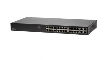 Switch|AXIS|Rack 1U|24x10Base-T / 100Base-TX / 1000Base-T|2x10/100/1000BASE-T/SFP combo|2xSFP|24xRJ45|PoE ports 24|01192-002