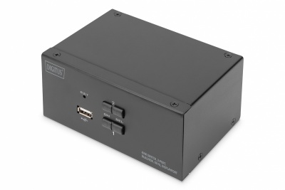 Digitus | KVM Switch, 2-Port, Dual Display, 4K, DisplayPort | DS-12862