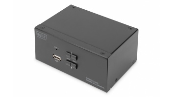 Digitus | KVM Switch, 2-Port, Dual Display, 4K, DisplayPort | DS-12862