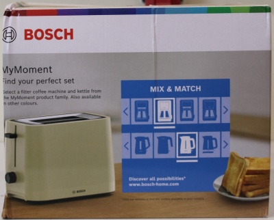 SALE OUT. Bosch TAT3M127 MyMoment Compact toaster, 950 W, 2 slots, Beige | SALE OUT. Compact Toaster | TAT3M127 MyMoment | Number of slots 2 | Housing material Plastic | Beige | DAMAGED PACKAGING AND ITEM BODY (EDGE)