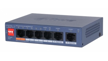 Switch|DAHUA|DH-CS4006-4ET2GT-60|Switch layer L2|2xRJ-45 ports|RJ-45 Ports Type Fast Ethernet (10/100)|4xGigabit Ethernet (copper) ports quantity|Power over Ethernet (PoE) Yes|4xPower over Ethernet (PoE) ports quantity|Total Power over Ethernet (PoE) budg