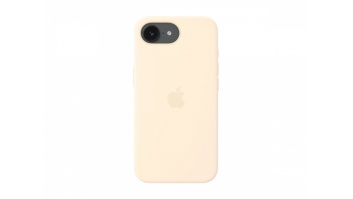 Apple iPhone 17e Silicone Case with MagSafe – Vanilla | Apple