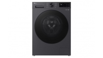 LG | Washing machine | F4X5011TBB | Energy efficiency class A | Front loading | Washing capacity 11 kg | 1400 RPM | Depth 57 cm | Width 60 cm | Display | LED | Steam function | Direct drive | Wi-Fi | Matte Black
