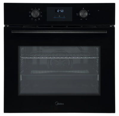 Midea MBO65M80D2-BK Oven, Built-in, Electric, Width 59.5 cm, Touch Display, Black