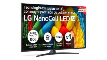 TV Set|LG|55 "|4K Ultra HD|3840 x 2160 pixels|Flat|16:9|NanoCell|55NANO81A6A
