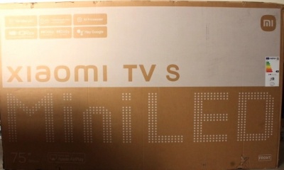 SALE OUT. Xiaomi TV S Mini 2025 75" (3840 x 2160) | Xiaomi TV | S Mini LED 2025 | 75 | Smart TV | Google TV | UHD | Black | DAMAGED PACKAGING | 32 GB