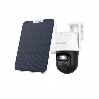 Reolink 4K Dual-Lens Wi-Fi 6 Battery-Powered Security Camera withSolar Panel 2 | Trackmix Series B770 | PTZ | 2.8mm/F1.6 | H.264/H.265 | Micro SD, Max. 256 GB