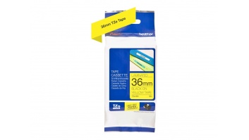 Brother | TZe-661 Laminated Tape | Black on Yellow | TZe | 8 m | 3.6 cm