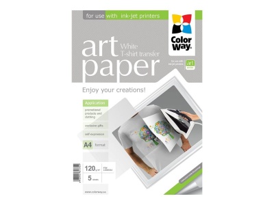 ART | Photo Paper T-shirt transfer (white) | 120 g/m² | A4