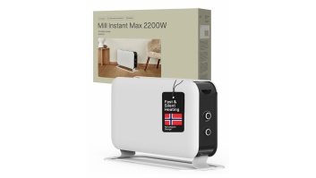 Mill | Heater | CO2200MECMAX | Convection Heater | 2200 W | Number of power levels 3 | Suitable for rooms up to max 30 m² | White