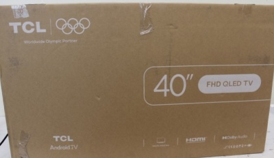 SALE OUT. TCL 40S5K 40" (101.6 cm) Full HD QLED TV with HDR and Android TV | SALE OUT. | TCL QLED TV | 40S5K | 40 | Smart TV | Android TV | FHD | Black | USED, SCRATCHED