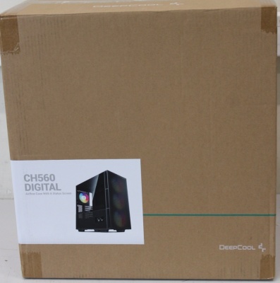 SALE OUT. Deepcool CH560 Digital MID TOWER CASE | Deepcool MID TOWER CASE | CH560 Digital | Side window | Black | Mid-Tower | DAMAGED PACKAGING, DENTED EDGE (BACK) | ATX PS2