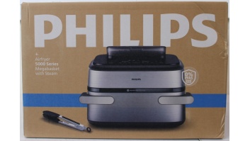 SALE OUT. Philips NA565/02 Airfryer with steam function, flexible Megabasket, 10 L, Silver/Black | Philips DAMAGED PACKAGING | 24 month(s)