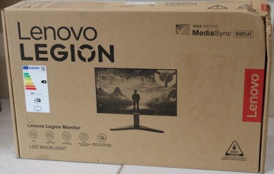 SALE OUT. Lenovo | Legion R24s | 24 " | IPS | 16:9 | 144 Hz | 1 ms | 1920 x 1080 pixels | 250 cd/m² | HDMI ports quantity 1 | Raven Black | Warranty 36 month(s) | DAMAGED PACKAGING