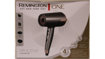 SALE OUT. Remington D6077 Hair dryer, 2000 W, Grey | Remington Hair dryer | D6077 | 2000 W | Number of temperature settings 3 | Ionic function | Diffuser nozzle | Grey | DAMAGED PACKAGING | Warranty 24 month(s)