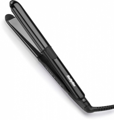 BaByliss Straight &amp; Curl Titanium profesionālais matu taisnotājs, melns