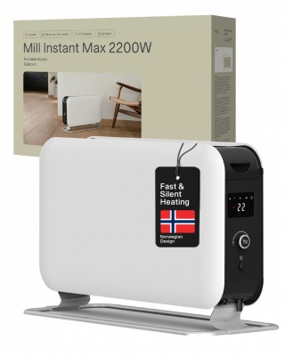 Mill | Heater | CO2200LEDMAX | Convection Heater | 2200 W | Number of power levels 3 | Suitable for rooms up to 5-30 m² | White