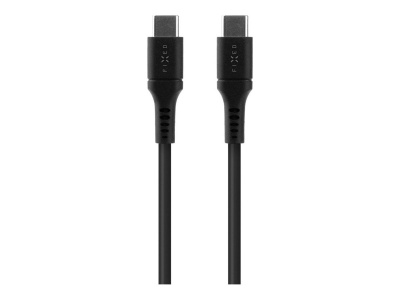 Fixed | Liquid Silicone Cable USB-C/USB-C, 1.2m, 60W | FIXDLS-CC12-BK