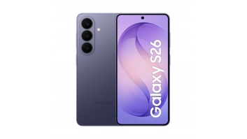 Samsung | Galaxy | S26 | Cobalt Violet | 6.3 " | Dynamic AMOLED 2X | 1080 x 2340 pixels | Exynos | 2600 | Internal RAM 12 GB | 512 GB | Dual SIM | 3G | 4G | 5G | Main camera resolution 50 MP | Secondary camera resolution 10 MP | Android | 16 | 4300 mAh