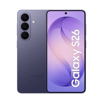 Samsung | Galaxy | S26 | Cobalt Violet | 6.3 " | Dynamic AMOLED 2X | 1080 x 2340 pixels | Exynos | 2600 | Internal RAM 12 GB | 512 GB | Dual SIM | 3G | 4G | 5G | Main camera resolution 50 MP | Secondary camera resolution 10 MP | Android | 16 | 4300 mAh