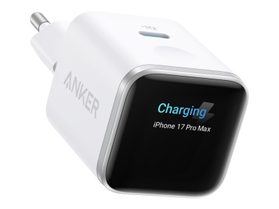 Anker Nano Charger 45W, Smart Display, White