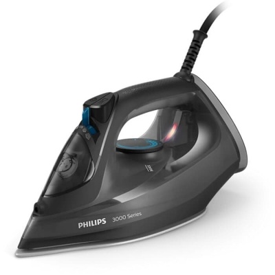 PHILIPS 3000 sērijas Tvaika gludeklis, 2600W, melns