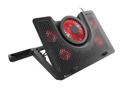 GENESIS Laptop cooling pad, OXID 550 15.6-17.3 5 FANS, LED LIGHT, 1 USB | Genesis | Laptop cooling pad, OXID 550 | 400 x 280 x 55 mm | Black
