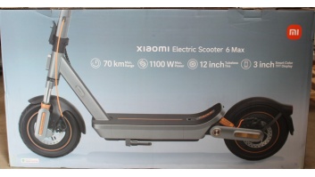 SALE OUT. Xiaomi Electric Scooter 6 Max GL | Xiaomi 24 month(s) | DAMAGED PACKAGING, PAINT AND BODY (NEAR SCREEN). MISSING INNER PACKAGING. ITEM IS SCRATCHED, DIRTY