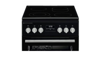Electrolux elektriskā plīts ar elektrisko cepeškrāsni, melna