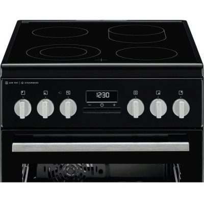 Electrolux elektriskā plīts ar elektrisko cepeškrāsni, melna