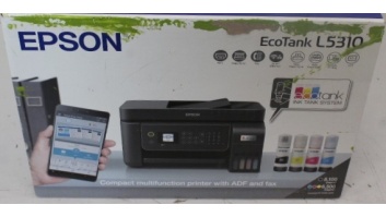 SALE OUT. Epson EcoTank L5310, 4-in-1, Print, Scan, Copy, Fax | Epson | Multifunctional printers | EcoTank L5310 | Inkjet | Colour | A4 | Wi-Fi | Black | DAMAGED PACKAGING AND CHARGER