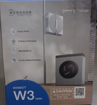 SALE OUT. Ecovacs Window Cleaning Robot | WINBOT W3 OMNI | Corded/Cordless | 8000 Pa | White/Silver | DAMAGED PACKAGING