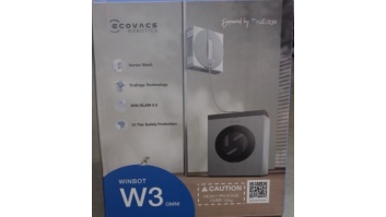SALE OUT. Ecovacs Window Cleaning Robot | WINBOT W3 OMNI | Corded/Cordless | 8000 Pa | White/Silver | DAMAGED PACKAGING