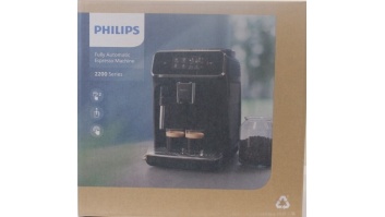 SALE OUT. Philips EP2224/10 Espresso Coffee maker, Fully automatic, 15 bar, Classic milk frother, Water tank 1.8 L, Black | Philips | Espresso Coffee Maker | EP2224/10 | Pump pressure 15 bar | Built-in milk frother | Fully automatic | Kashmir Gray | DAMAG