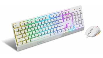 KEYBOARD +MOUSE/VIGOR GK30 COMBO WHITE US MSI