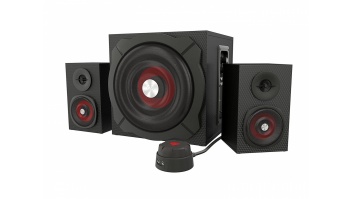GENESIS Helium 610BT Computer Speakers, Wired, Bluetooth, Black | Genesis | Helium 610BT | Bluetooth | Red/Black