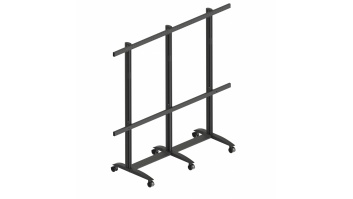 EDBAK Floor stand | TRV400.006 Videoconferencing trolley for Samsung | Height adjustment | 130 " | Maximum weight (capacity) 200 kg | Black