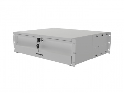 Lanberg 19" Drawer 3U/483x360 mm max load capacity up to 90 kg  4 point assembly, Grey | Lanberg