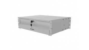 Lanberg 19" Drawer 3U/483x360 mm max load capacity up to 90 kg 4 point assembly, Grey | Lanberg