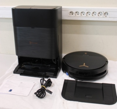 SALE OUT. Ecovacs Robotic Vacuum Cleaner | DEEBOT X9 PRO OMNI | Wet&Dry | Li-ion | 6400 mAh | Dust capacity 0.22 L | 16600 Pa | Black | DAMAGED PACKAGING, USED, DIRTY, SCRATCHED