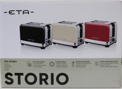 SALE OUT. ETA ETA916690040 STORIO Toaster, Power 930 W, 2 slots, Stainless steel, Beige | ETA | Storio Toaster | ETA916690040 | Power 930 W | Housing material Stainless steel | Beige | DAMAGED PACKAGING, DEMO